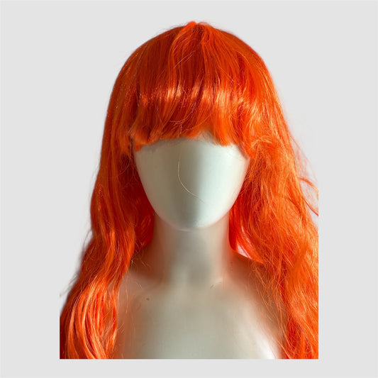 Peruca Boland Laranja cabelo mulher para disfarces