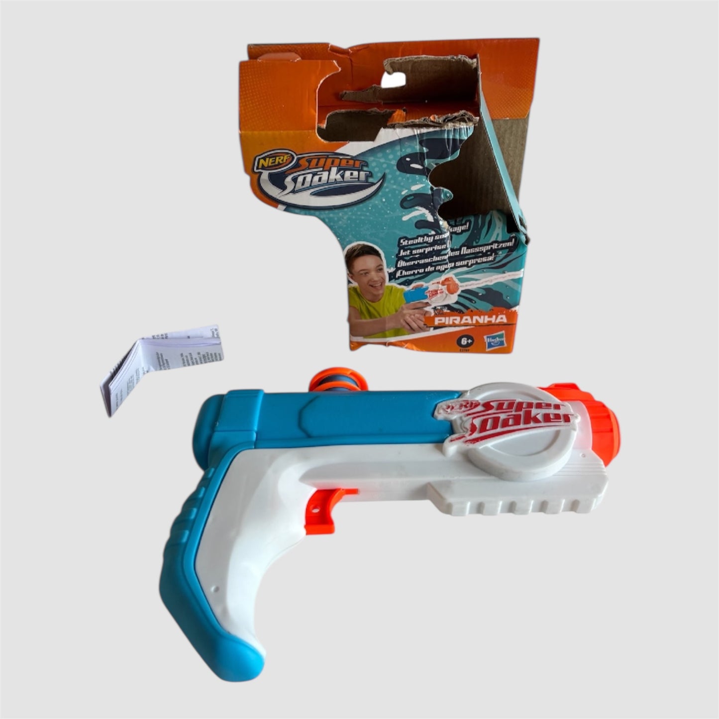 Pistola de água SuperSoaker Piranha Nerf