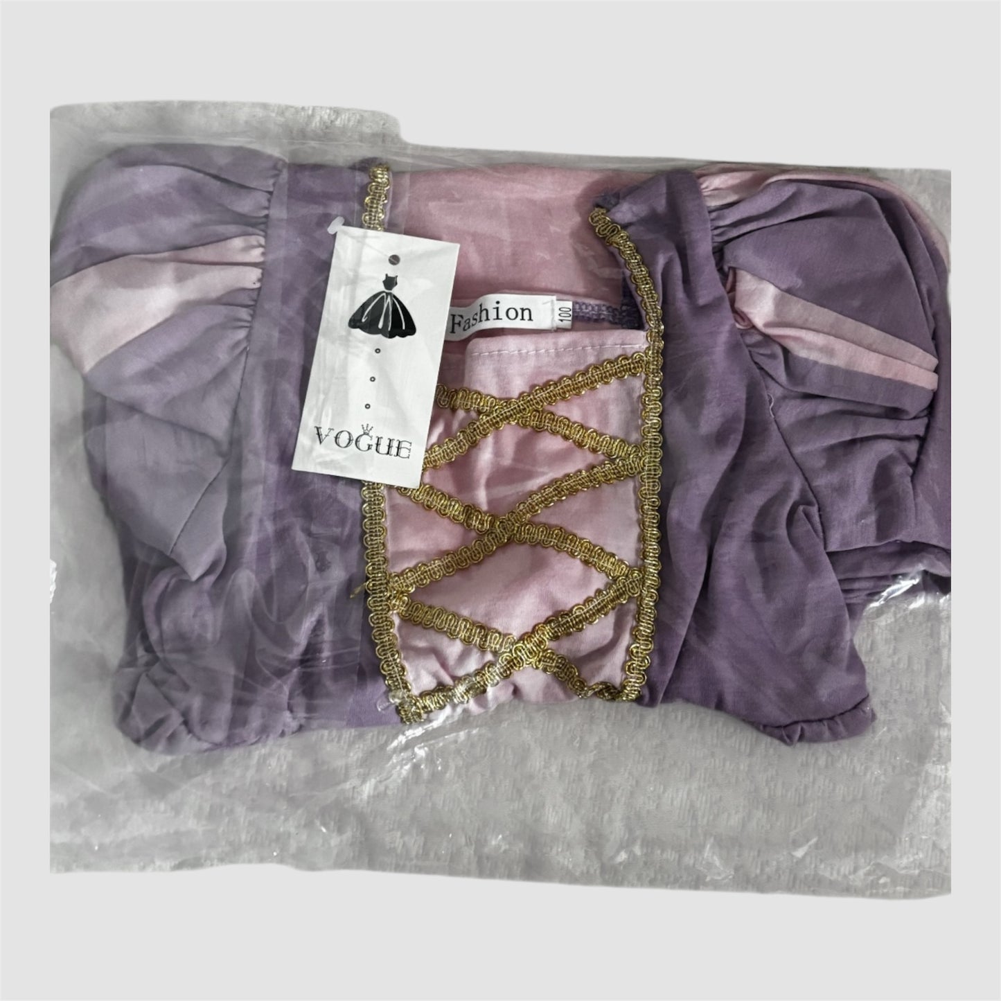 Vestido de princesa 3/4 anos com etiqueta