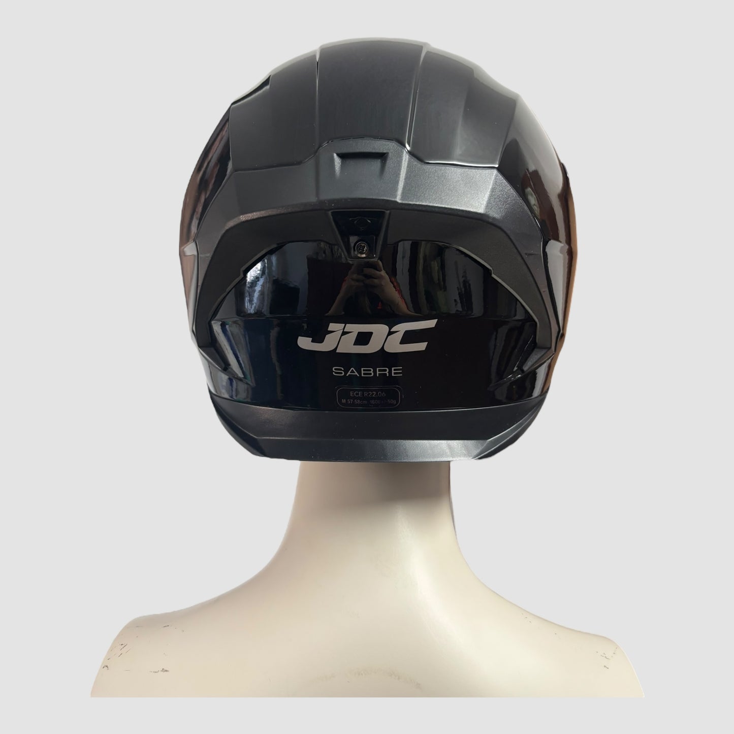 Capacete de Mota Integral JDC Preto com Dupla Viseira Tamanho M Novo