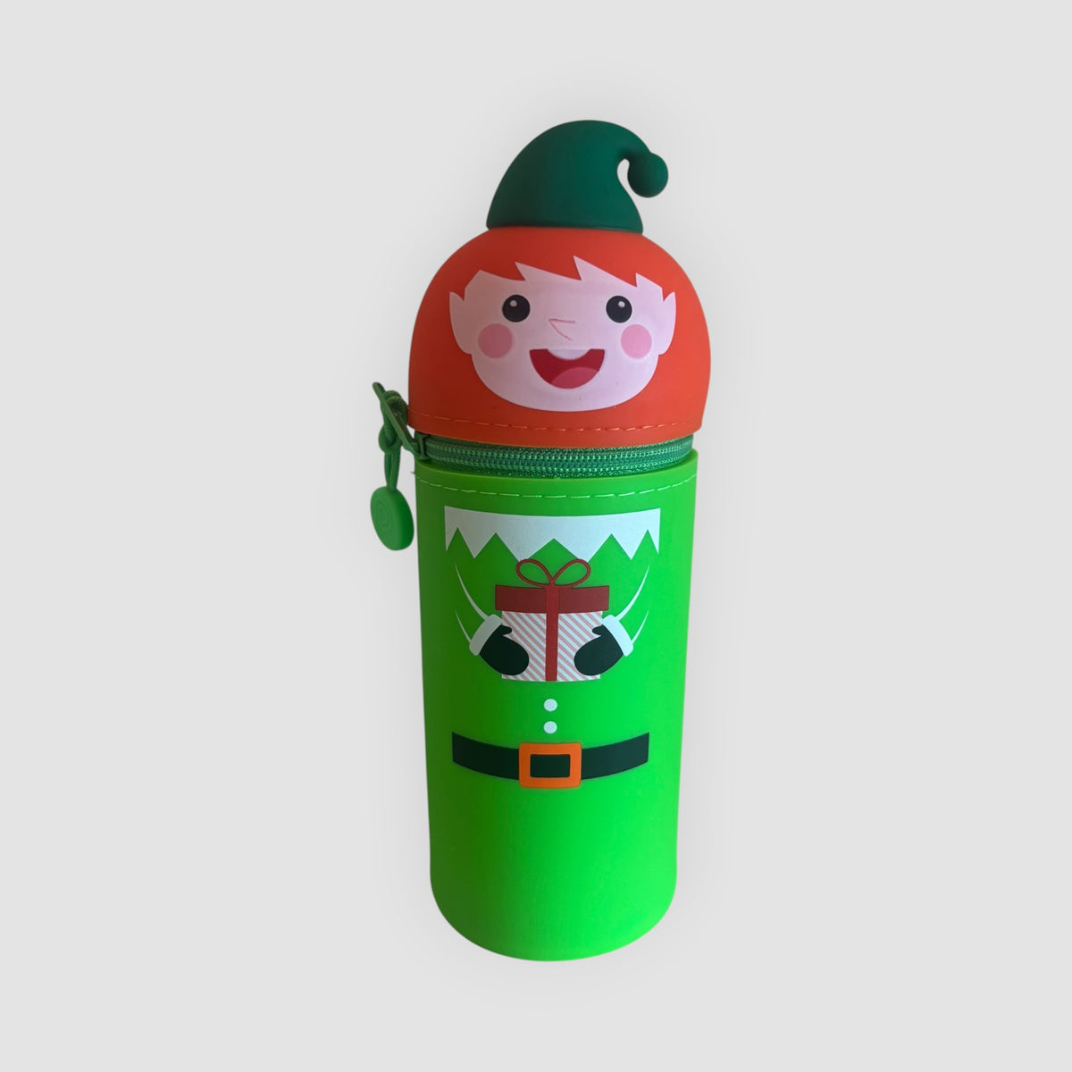 Porta-Lápis / Estojo de Silicone Elfo de Natal
