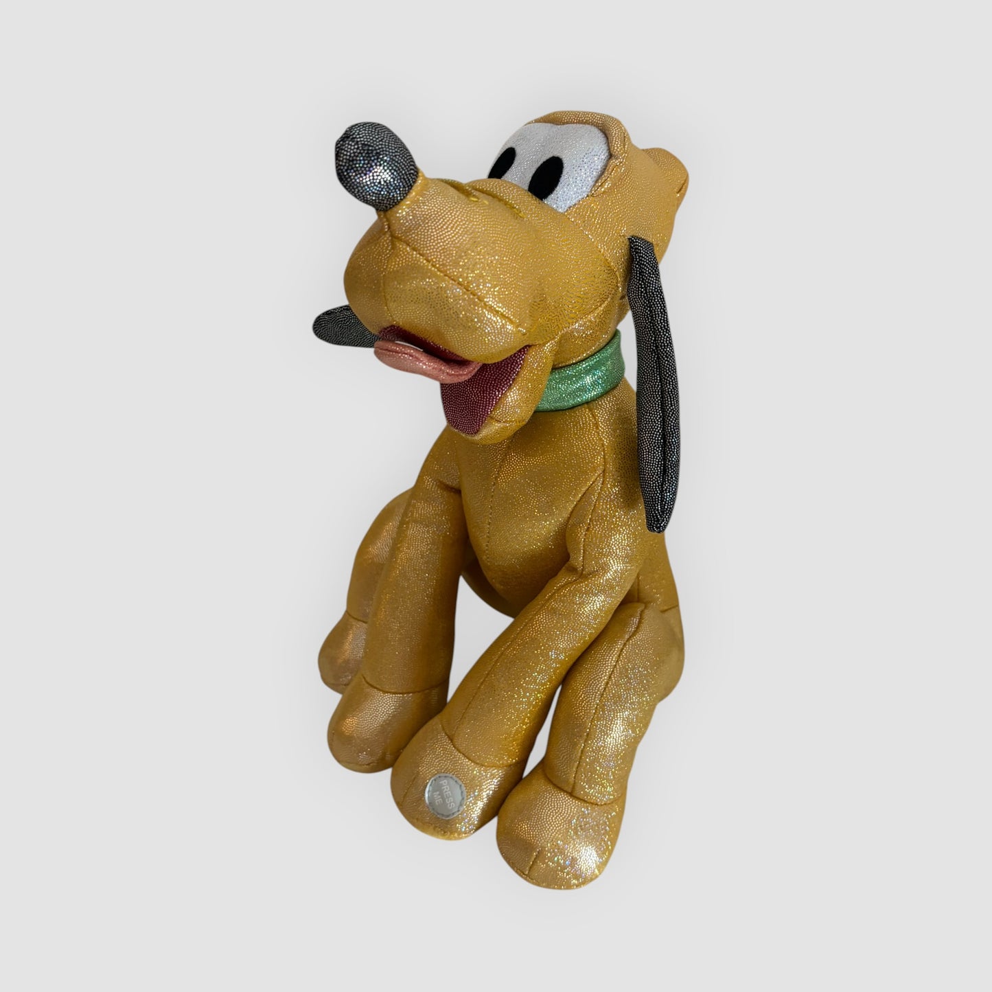 Disney Pluto Glitter 100 Anos 30cm com Som (Não Funciona)