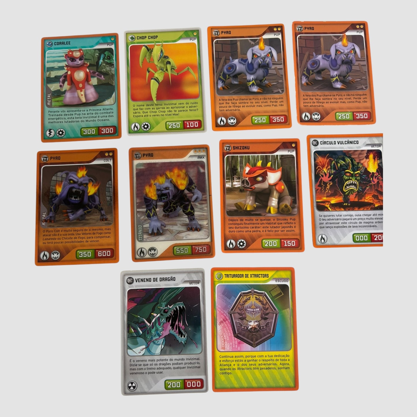 10 Cartas InviZimals Panini