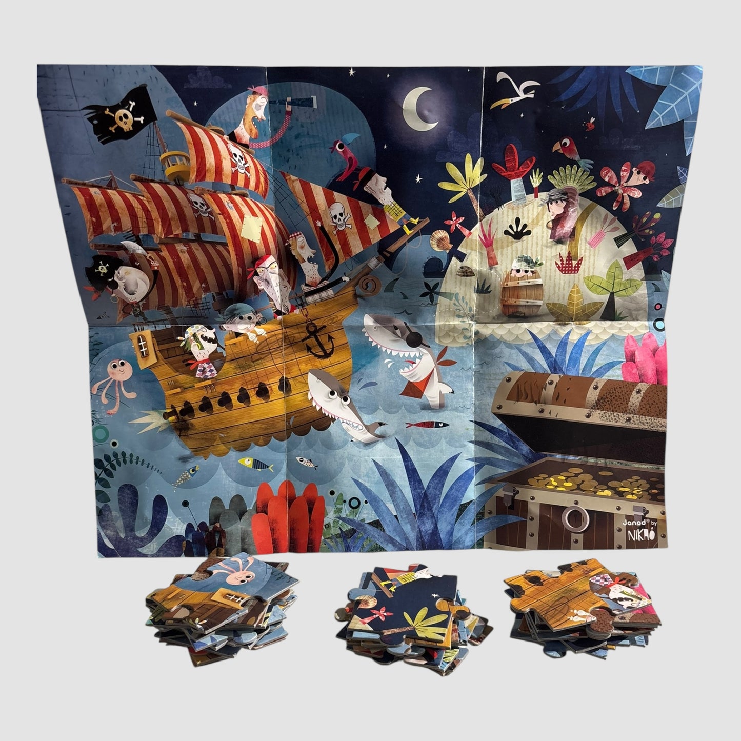 Janod - Puzzle 36 peças - Busca pelo Tesouro