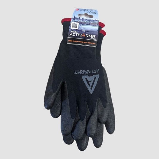 Luvas Térmicas Ansell ActivArmr 97-631 Pretas Tamanho 7/XS Novas