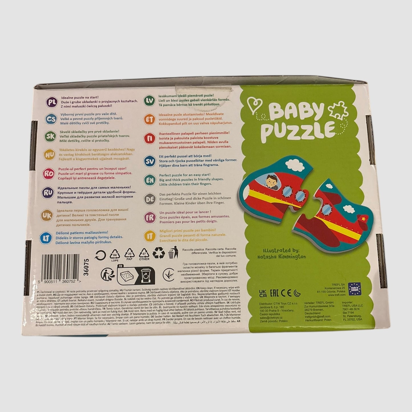 Trefl Baby Puzzle Veículos 4 em 1 1+
