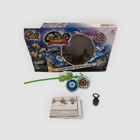 Infinity Nado Shadow Shark X Delver Mecha Em Bom Estado