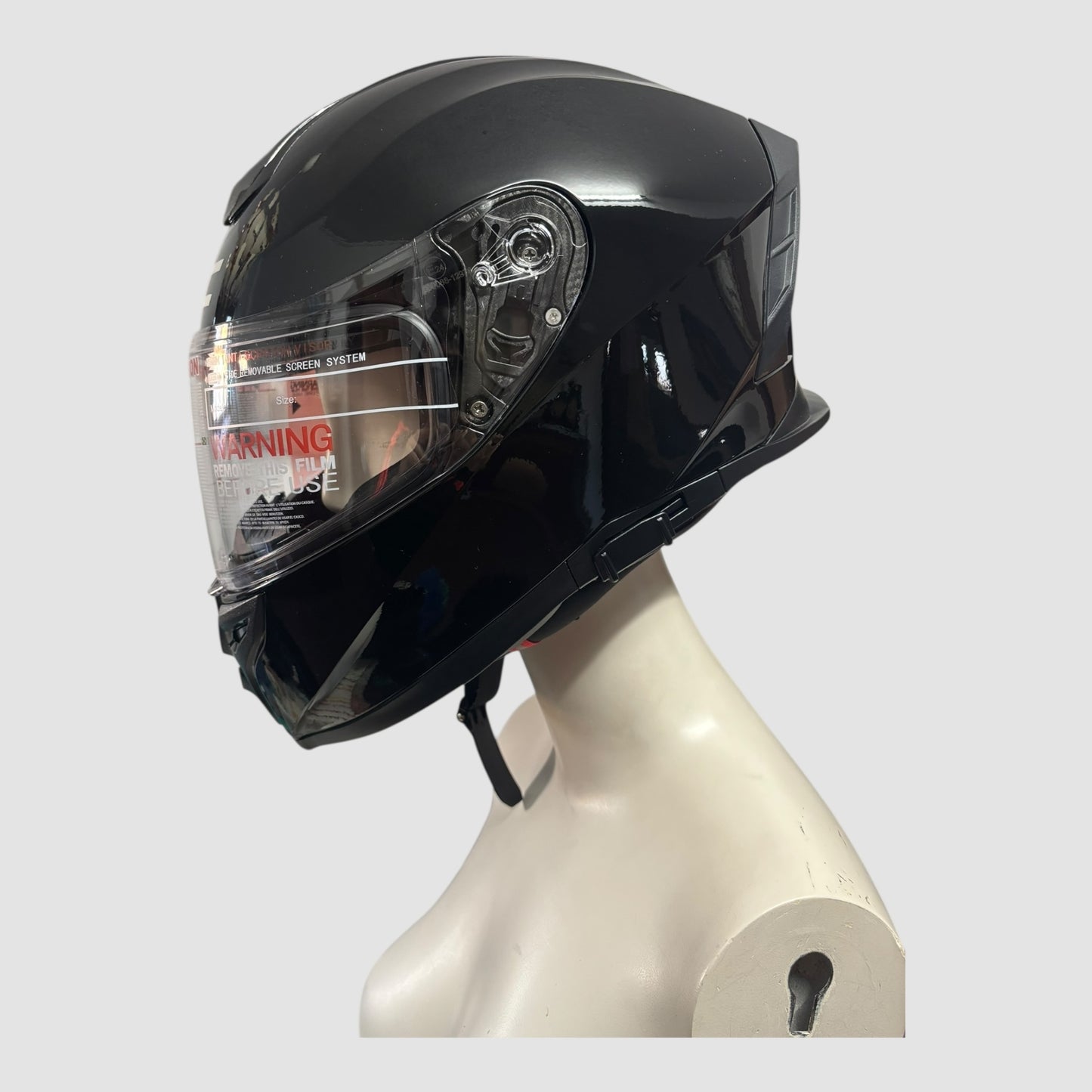 Capacete de Mota Integral JDC Preto com Dupla Viseira Tamanho M Novo