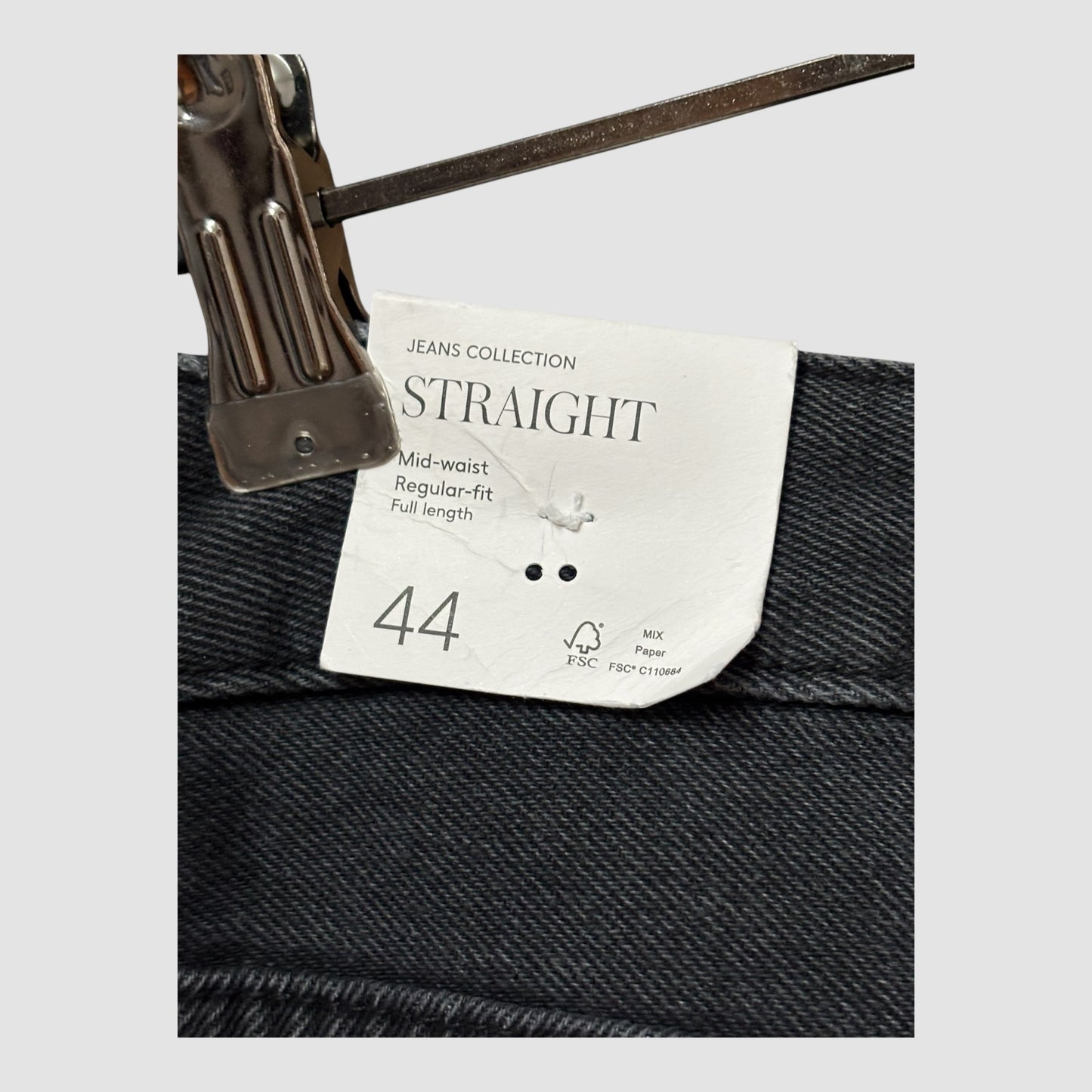 Calças Mango Straight Regular Waist tamanho 44 Novas
