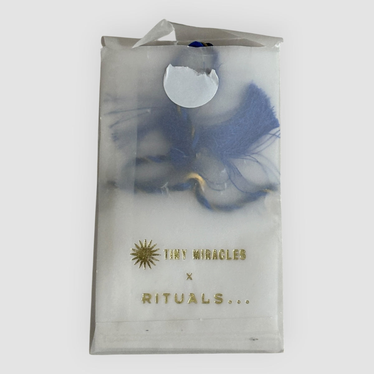 Pulseira Rituals x Tiny Miracles Azul e Dourada