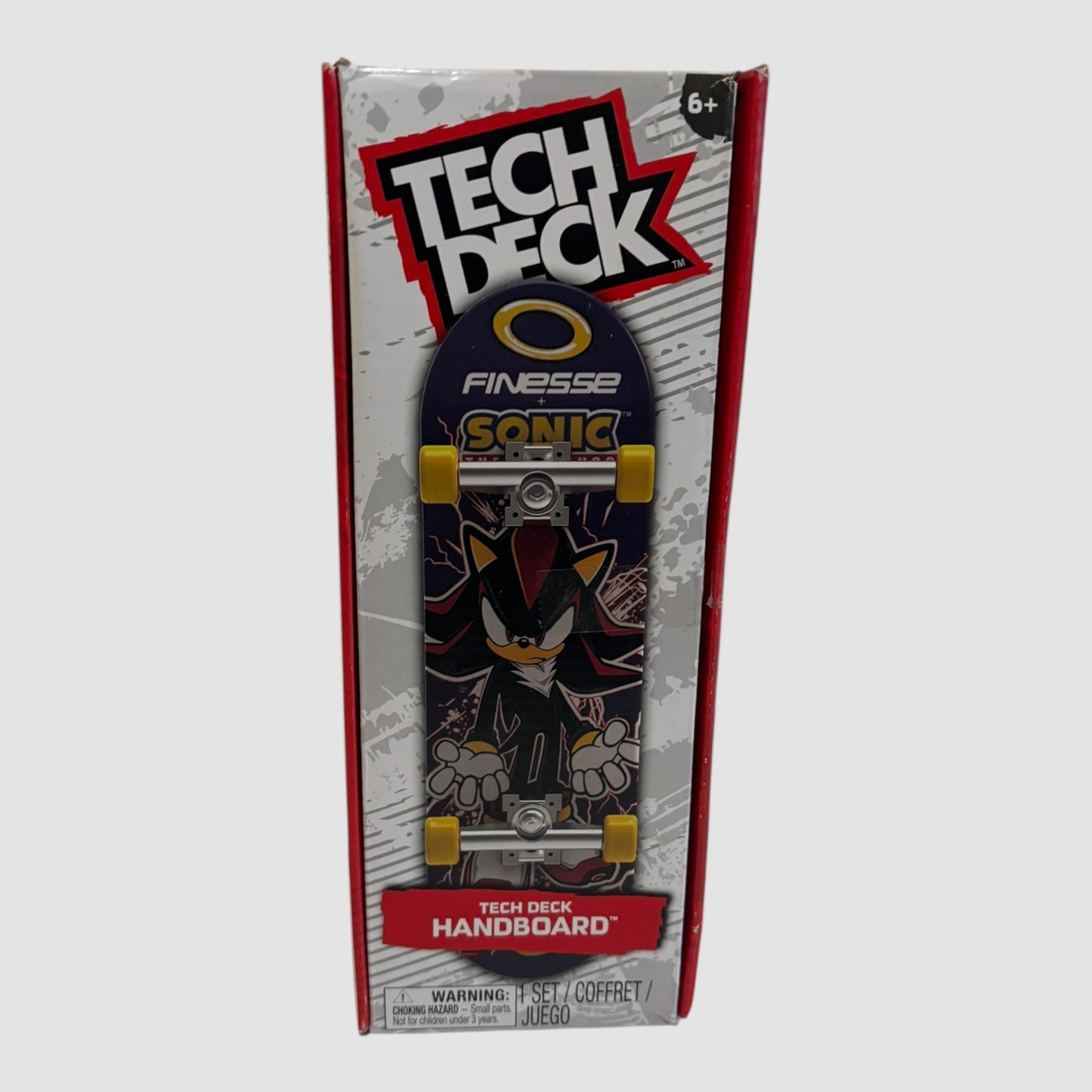 Tech Deck Handboard Finesse x Sonic (Shadow) Mini Skate 12 cm