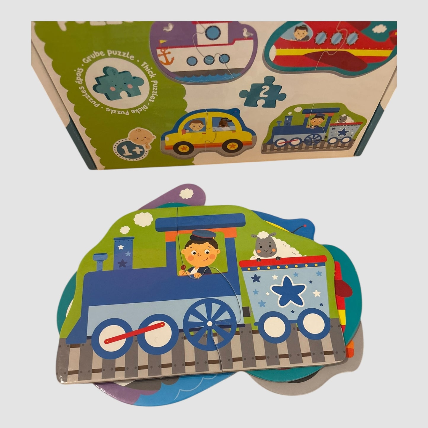 Trefl Baby Puzzle Veículos 4 em 1 1+