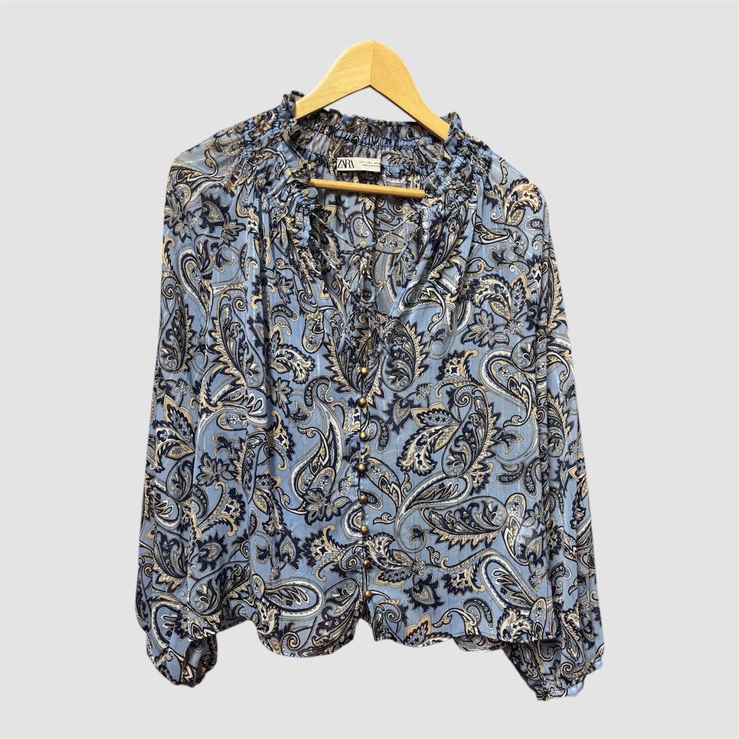 Blusa Zara Estampada Tamanho L