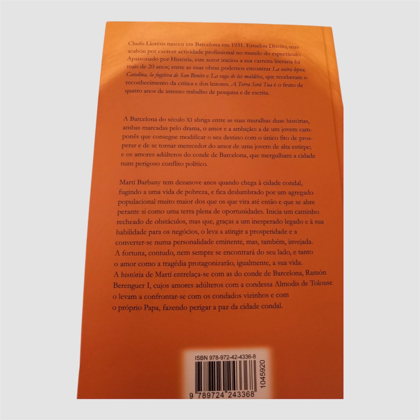 Livro "A Terra será tua" de Chufo Lloréns