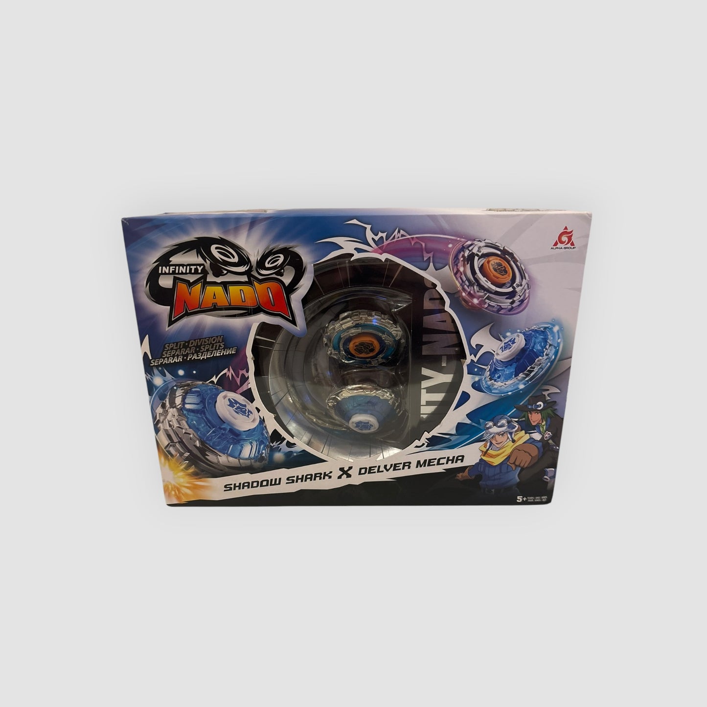 Infinity Nado Shadow Shark X Delver Mecha Em Bom Estado