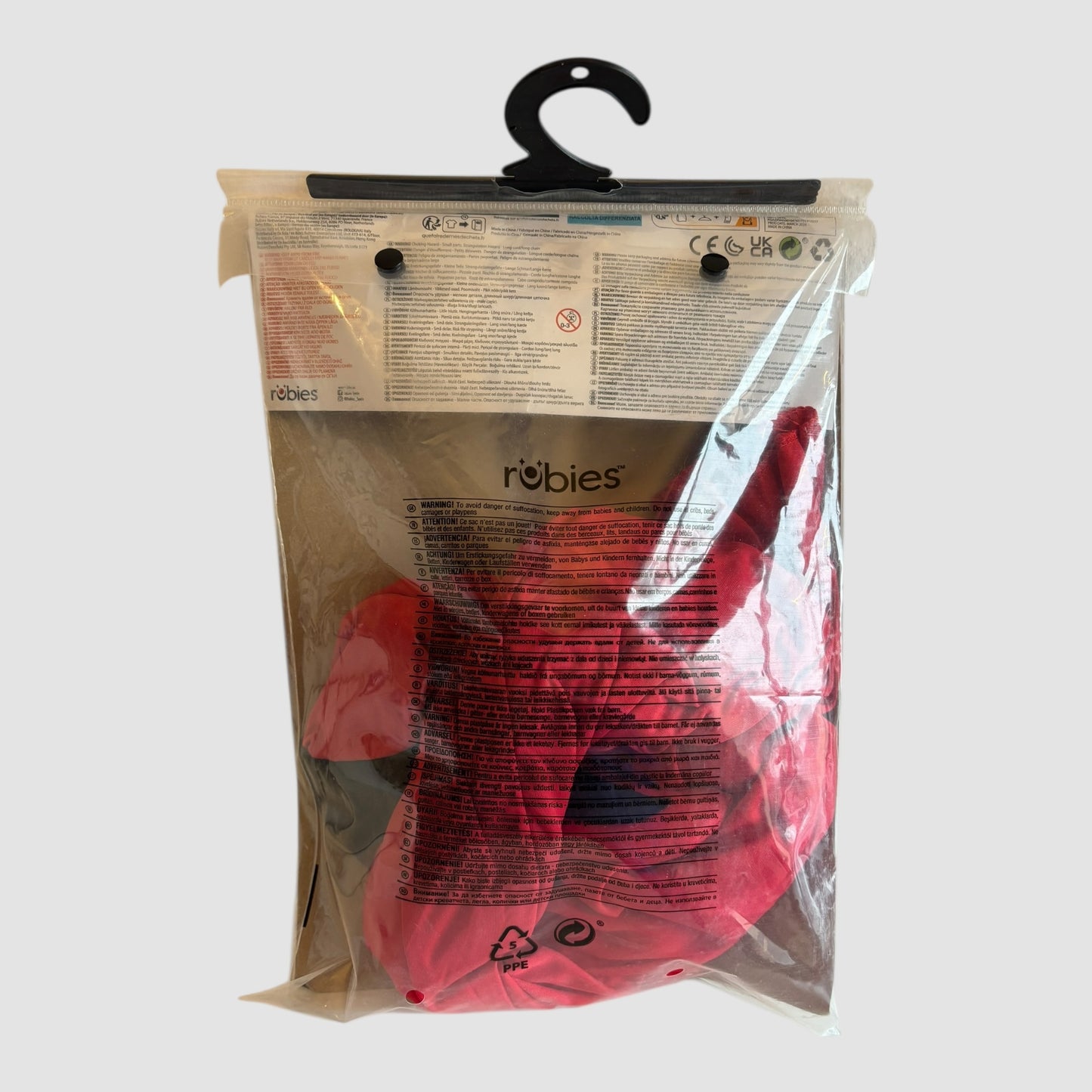 Disfarce Diabo 5-7 anos Rubies