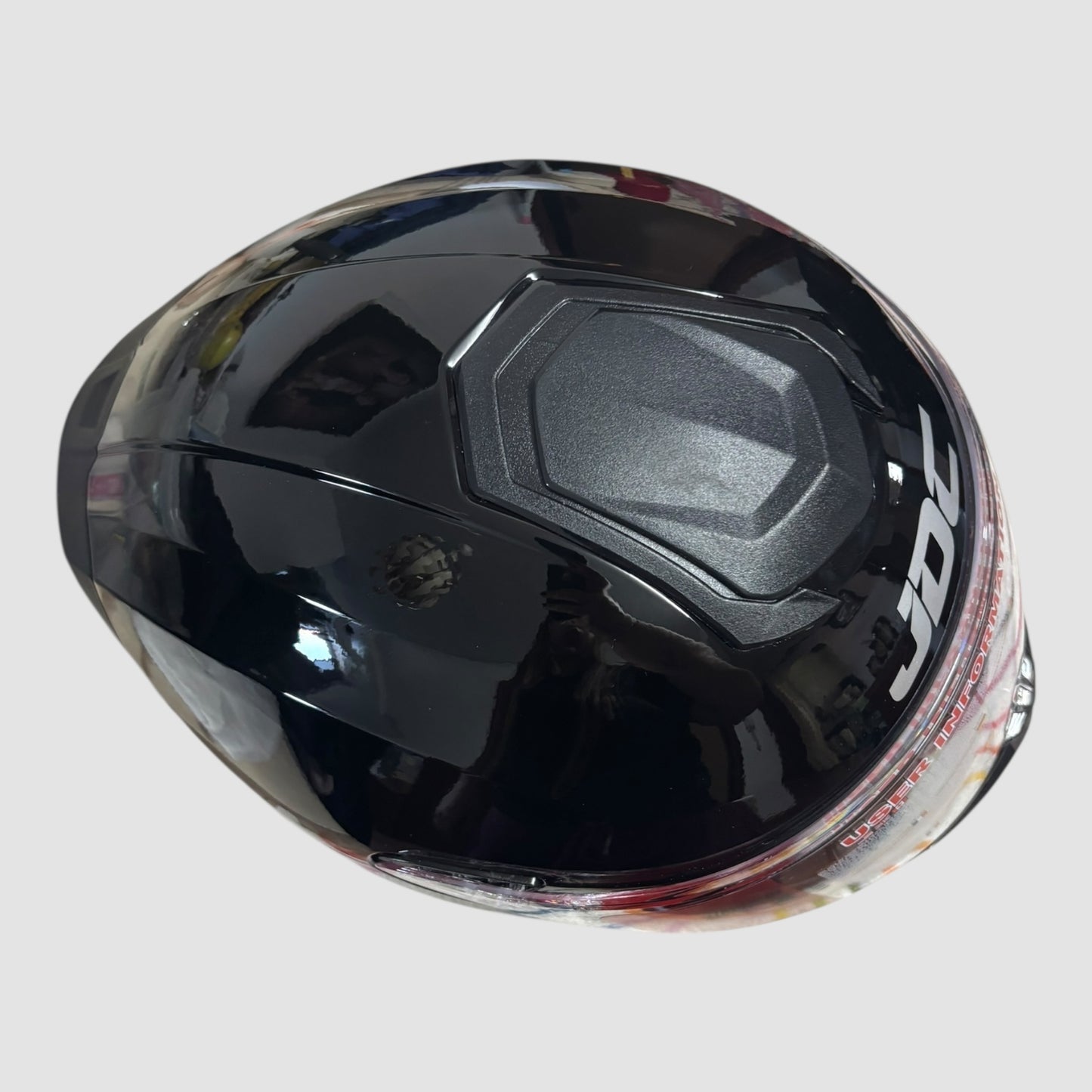 Capacete de Mota Integral JDC Preto com Dupla Viseira Tamanho M Novo