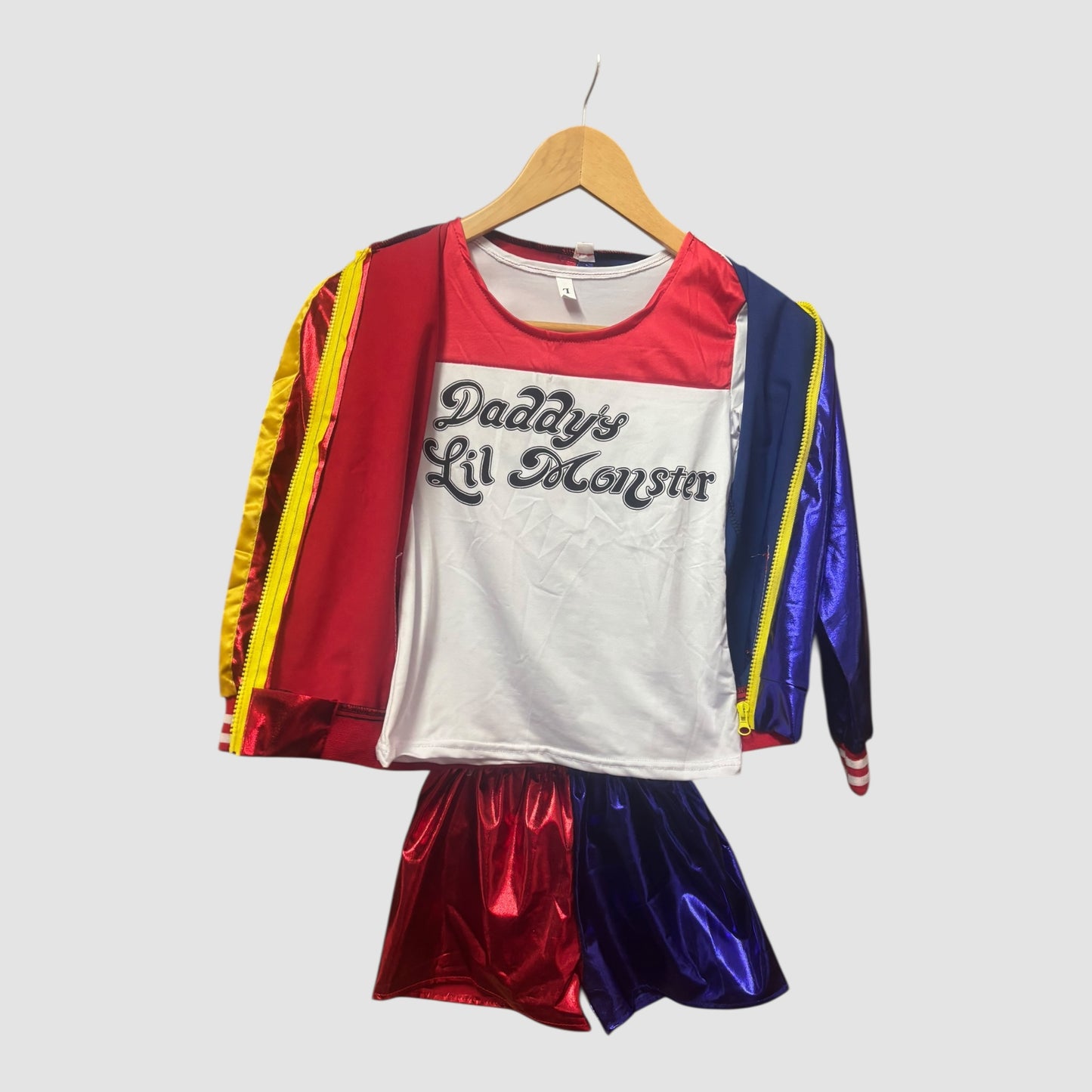 Fato Harley Quinn criança 5/6 anos
