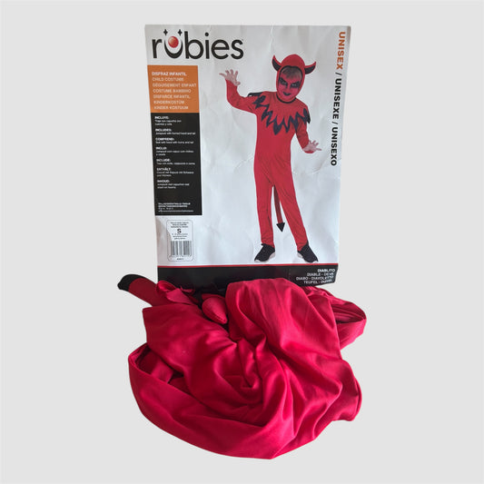 Disfarce Rubies Diabo unissexo tamanho 3/4 anos