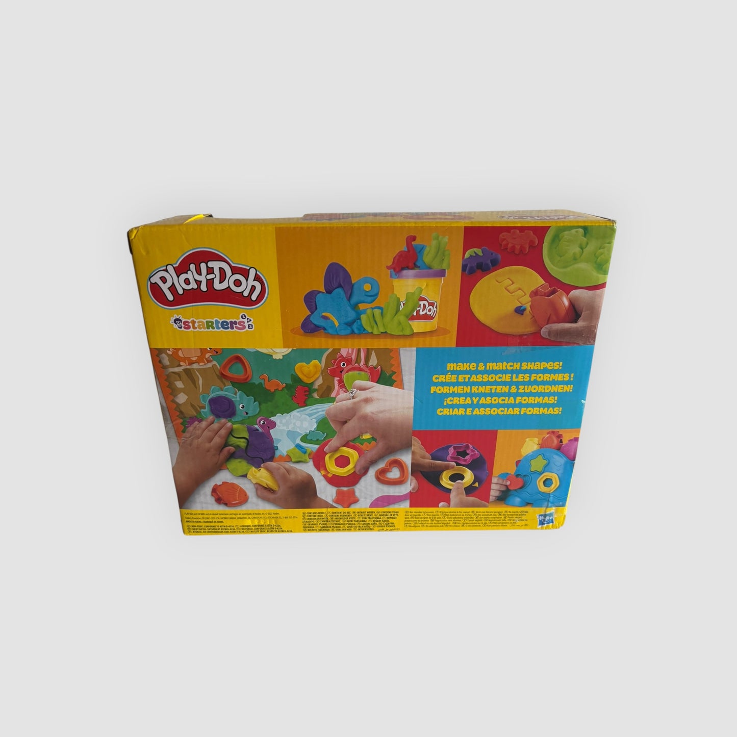 Play-Doh Dinossauro Formas e Cores Hasbro | Novo Selado | 6 Potes de Plasticina