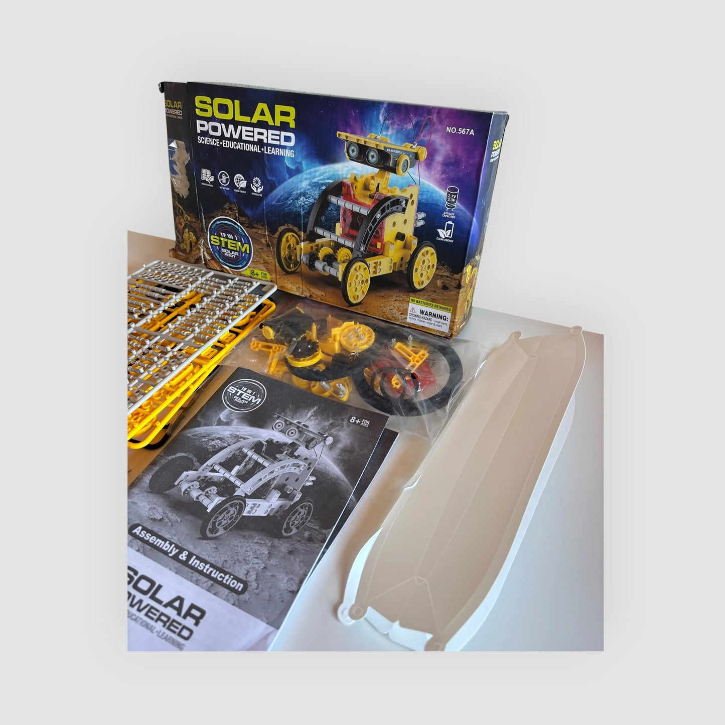 Kit Robô Solar STEM 12 em 1 | Peças Soltas