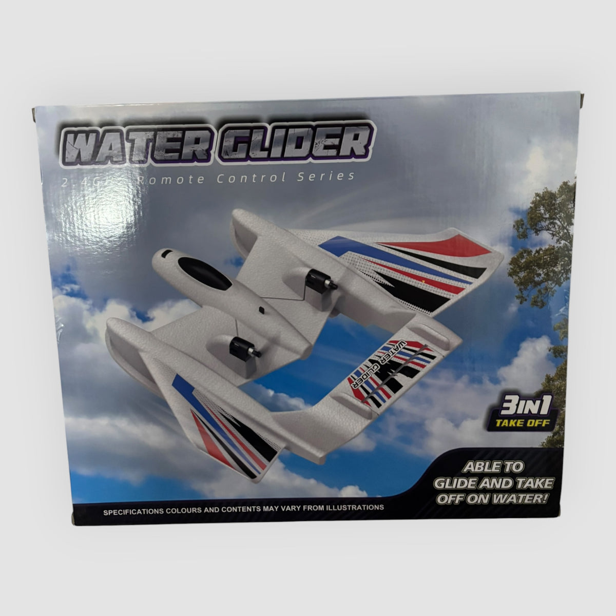 Water Glider 3 em 1 Telecomandado 2.4GHz – Água e Voo Novo