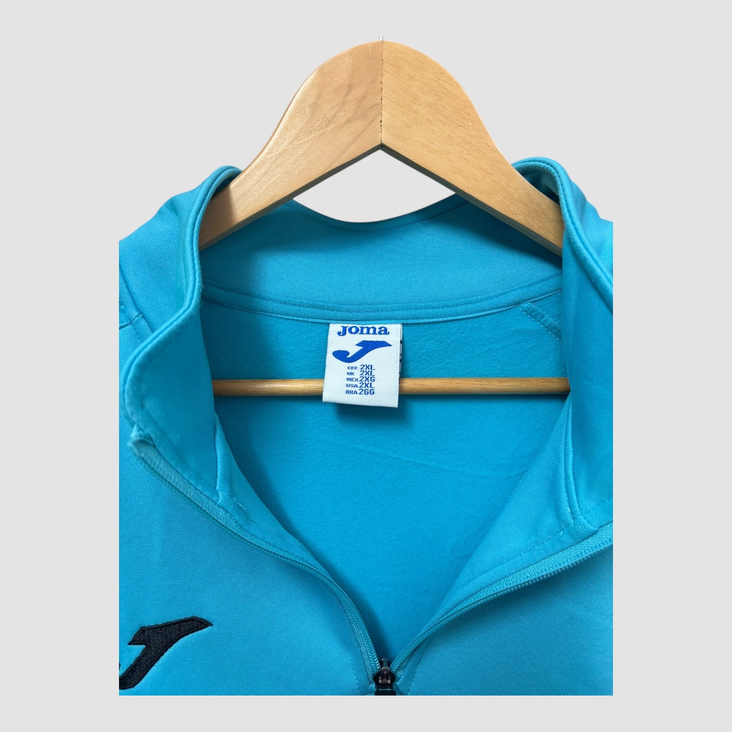 Camisola Joma Homem Meia Fecho Quente Turquesa 2XL