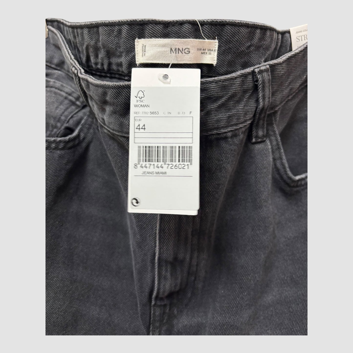 Calças Mango Straight Regular Waist tamanho 44 Novas
