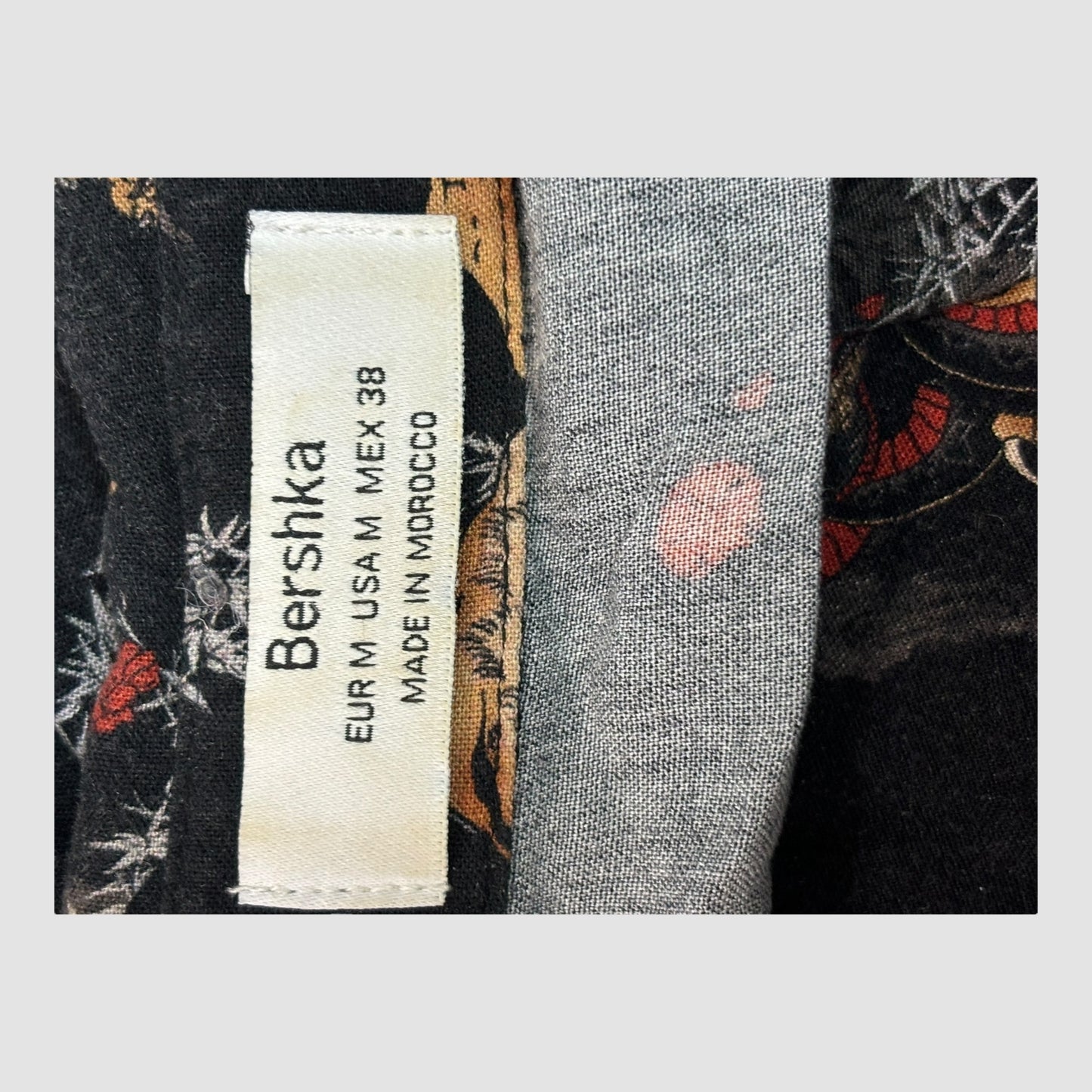 Camisa manga curta homem Bershka tamanho M