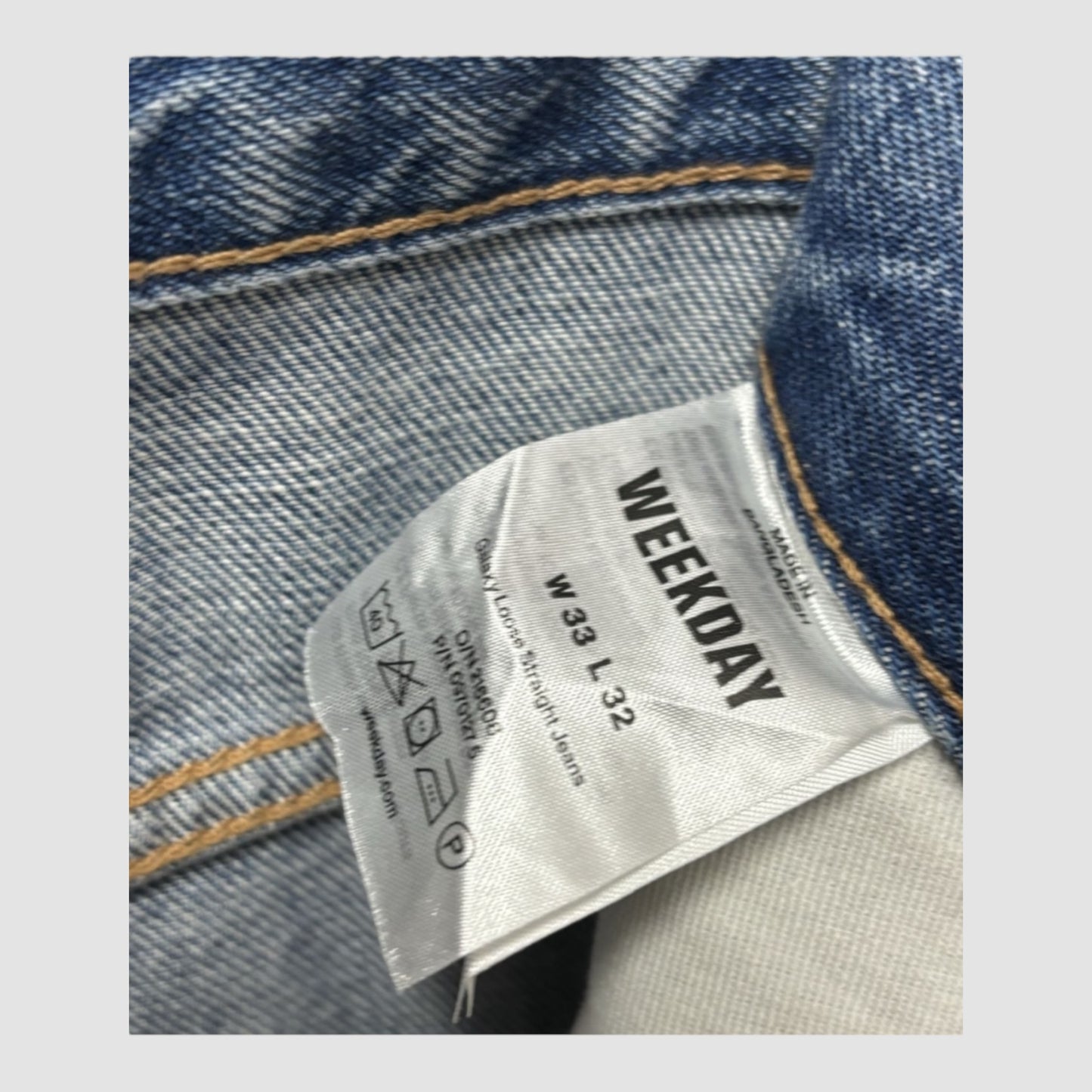 Jeans Galaxy loose Straight Weekday W33 L32 Mulher