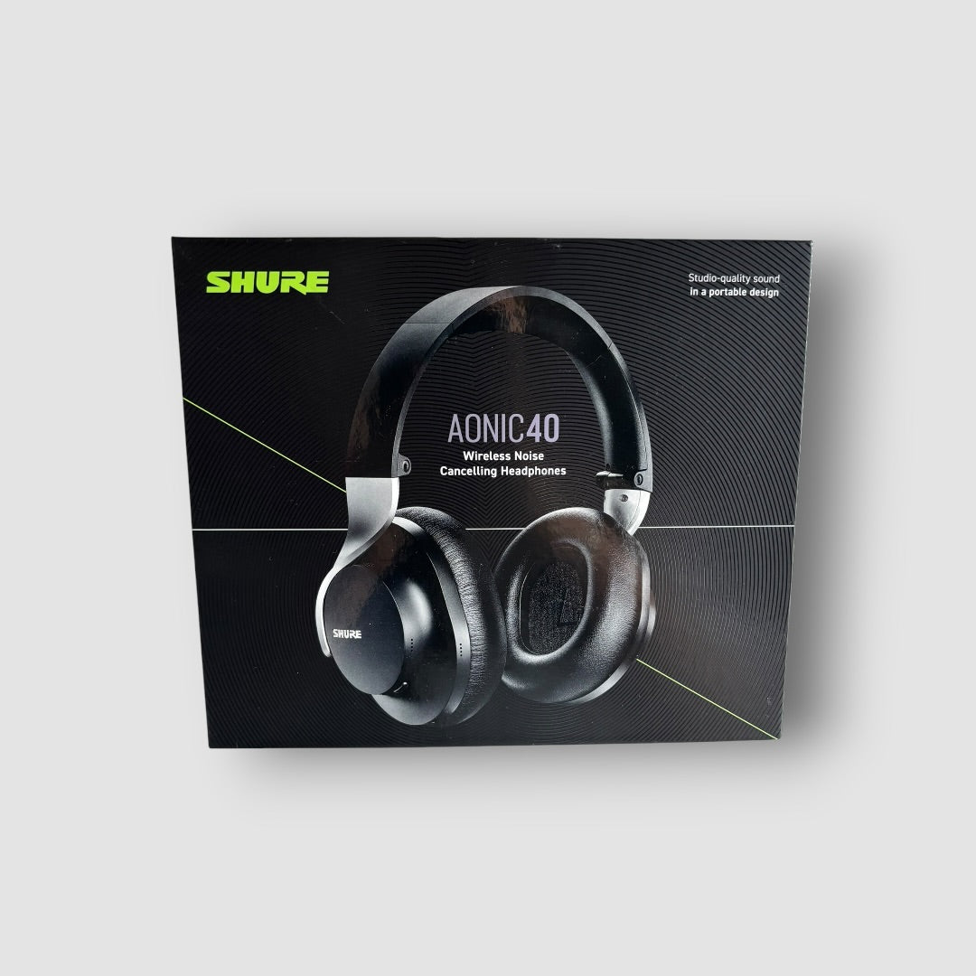 Shure AONIC 40 Auscultadores Bluetooth com Cancelamento de Ruído Pretos