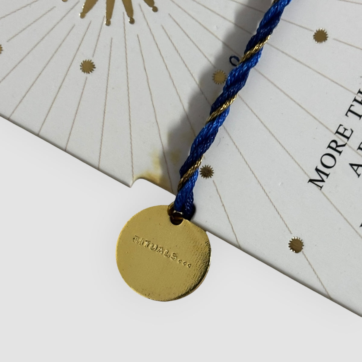 Pulseira Rituals x Tiny Miracles Azul e Dourada