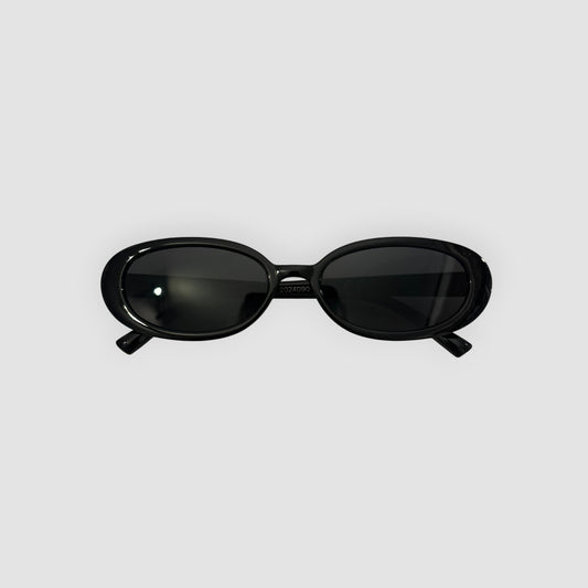 Óculos de Sol Pretos Estilo Retro/Vintage – Como Novos