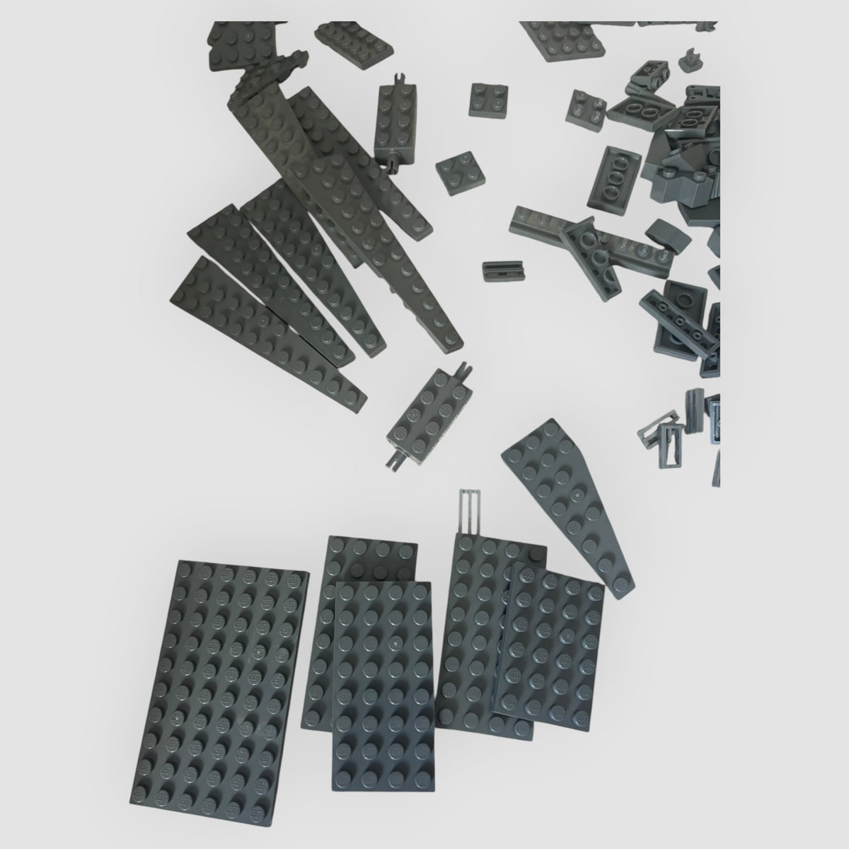 LEGO Original – Lote de 165 Peças Sortidas Cinzento Escuro
