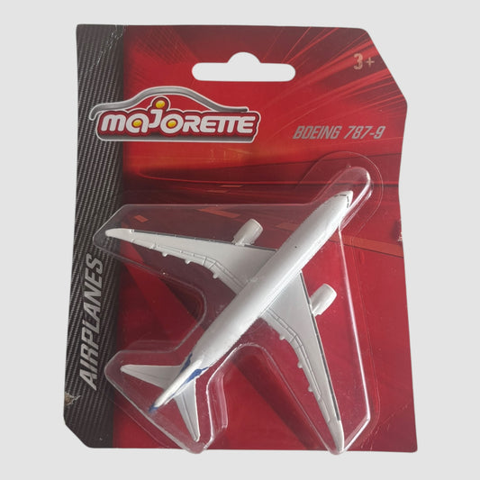 Miniatura de avião Boeing 787-9 da marca Majorette