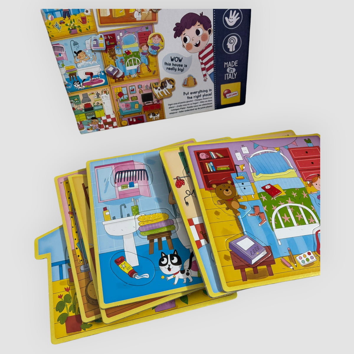 Jogo Educativo Montessori My House Lisciani – A Minha Casa  +2 Anos