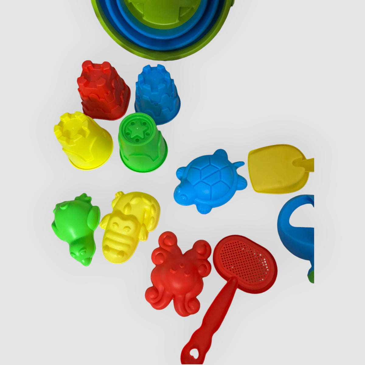 Fegalop Kit Brinquedos de Praia 14 Peças – Balde, Camião e Moldes