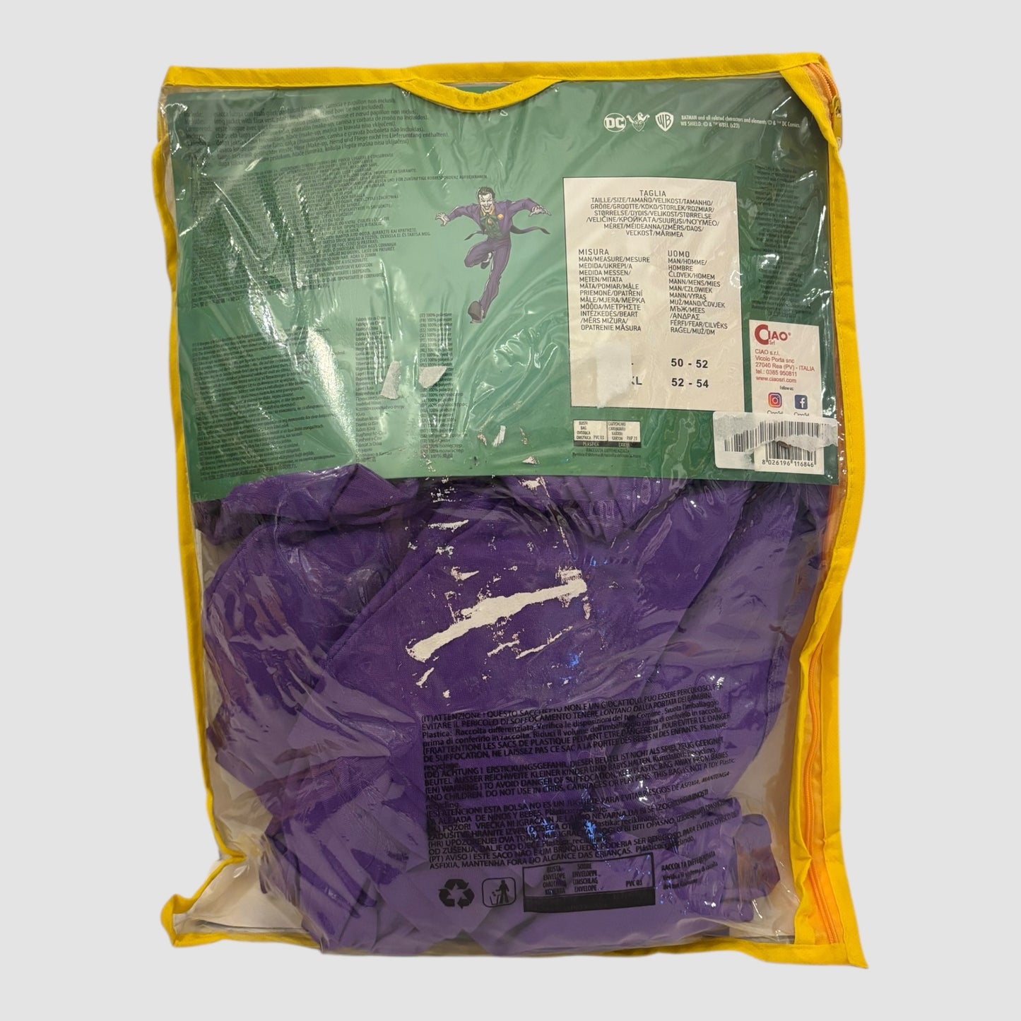 Disfarce Joker Ciao Tamanho L