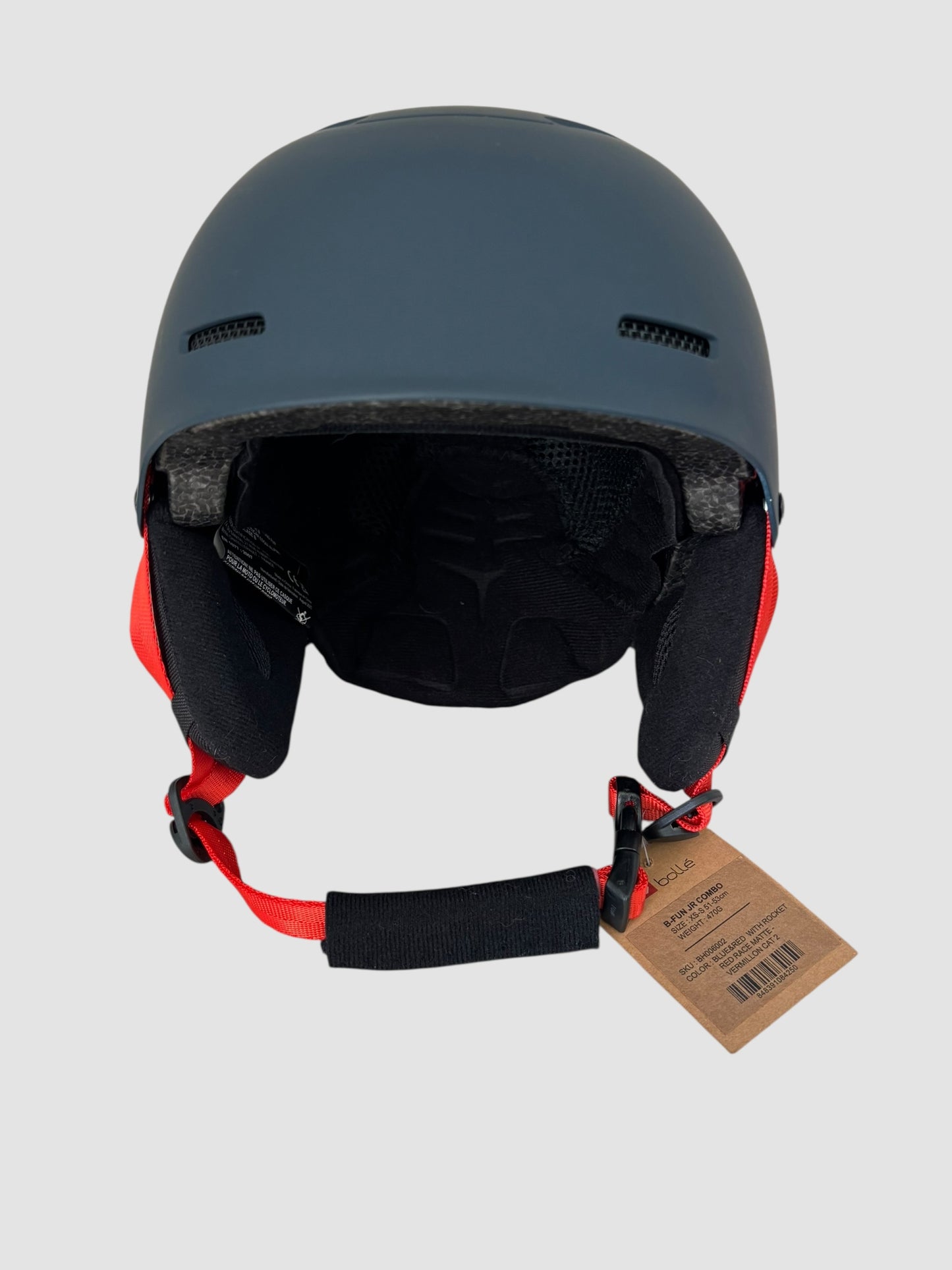 Capacete de Esqui/Snow Júnior Bollé B-Fun JR Combo XS-S 51-53 cm Azul/Vermelho – Sem Óculos