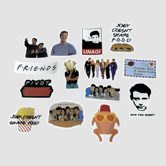 14 Stickers série Friends Novos