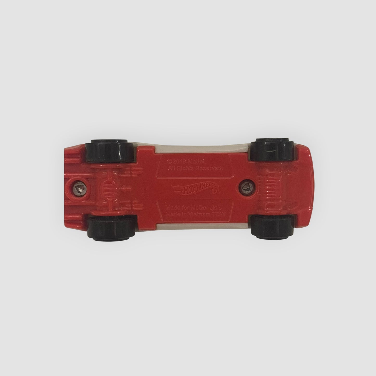 Hot Wheels McDonald’s 2019 Carro Desportivo Branco Miniatura