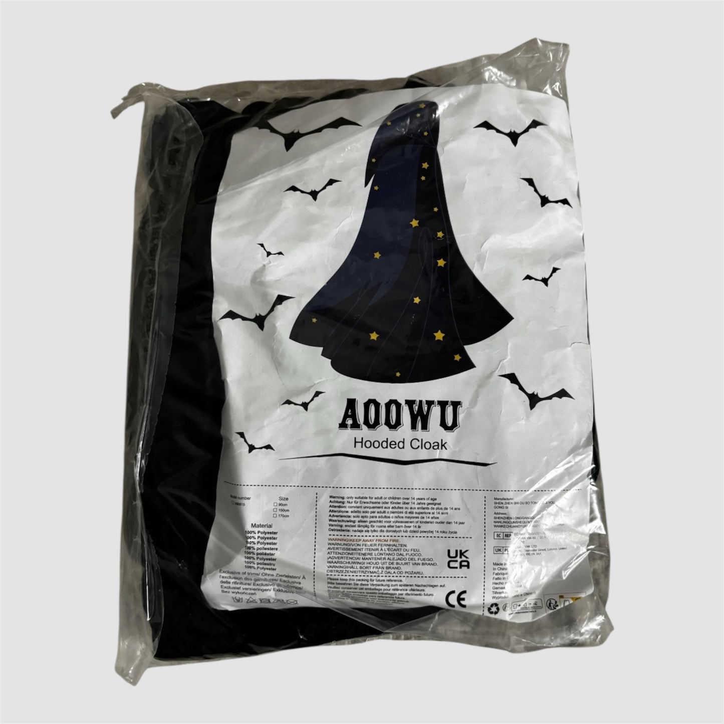 Disfarce Capa vampiro 150cm Aoowu