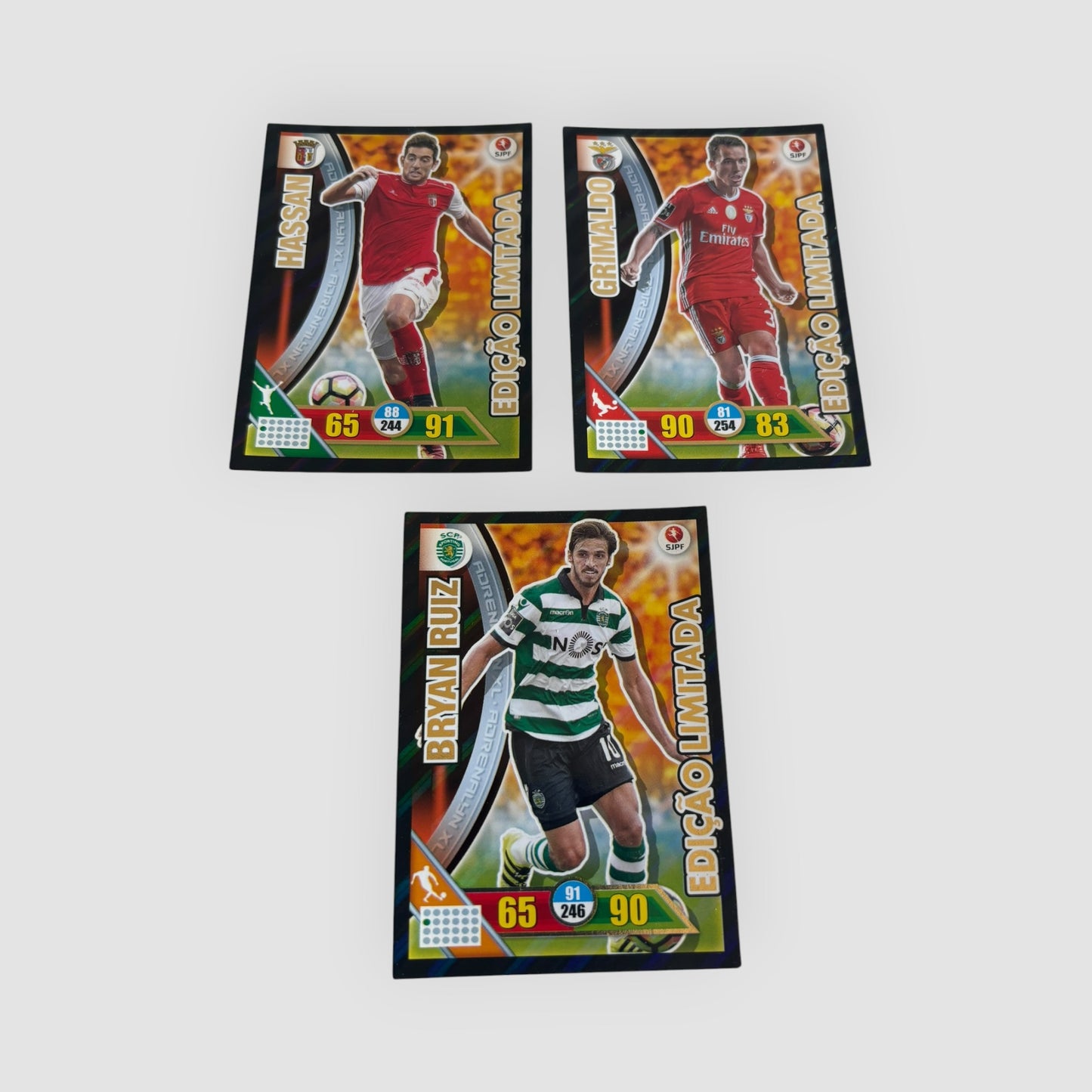3 cartas Edição Limitada Adrenalyn 2016/2017 Panini