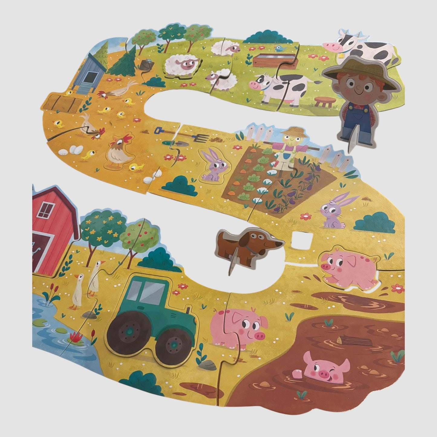 Puzzle XXL Quinta Goula 18 Peças para Crianças 2+ Jumbo Dujardin 55x60 cm