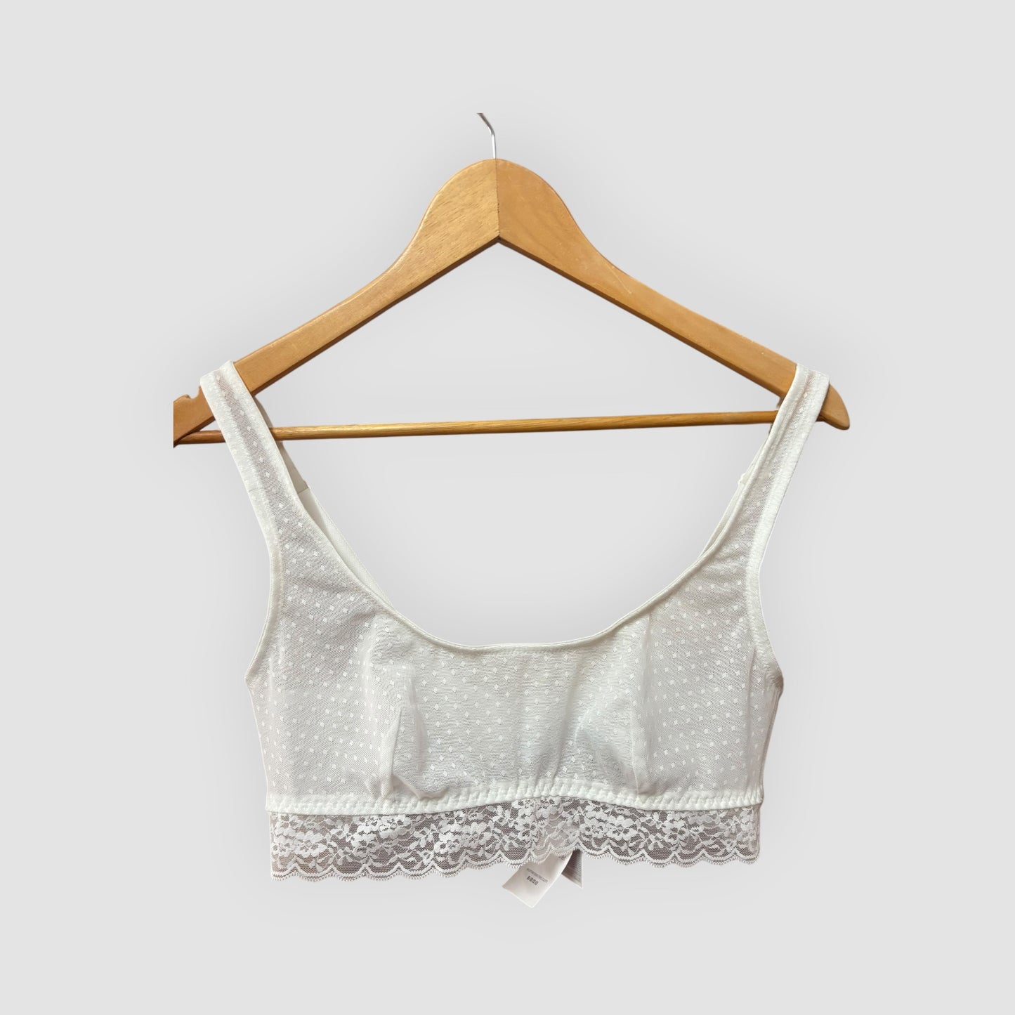Women’secret Bralette Branco com Renda – Soutien Sem Aro Mulher Tamanho L