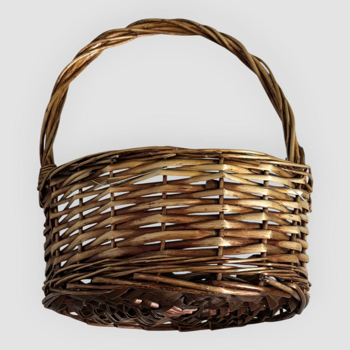 Cesto de Vime Redondo com Asa – 57 cm