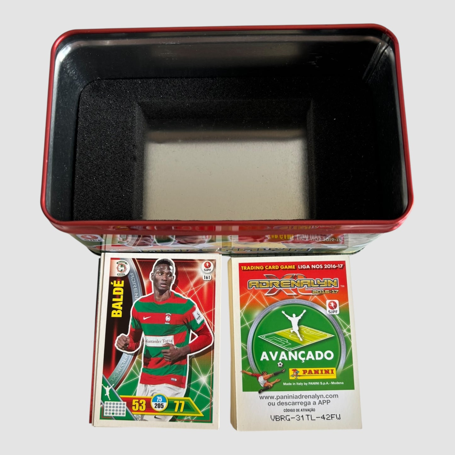 55 Cartas Adrenalyn 2016/2017 Panini + Caixa