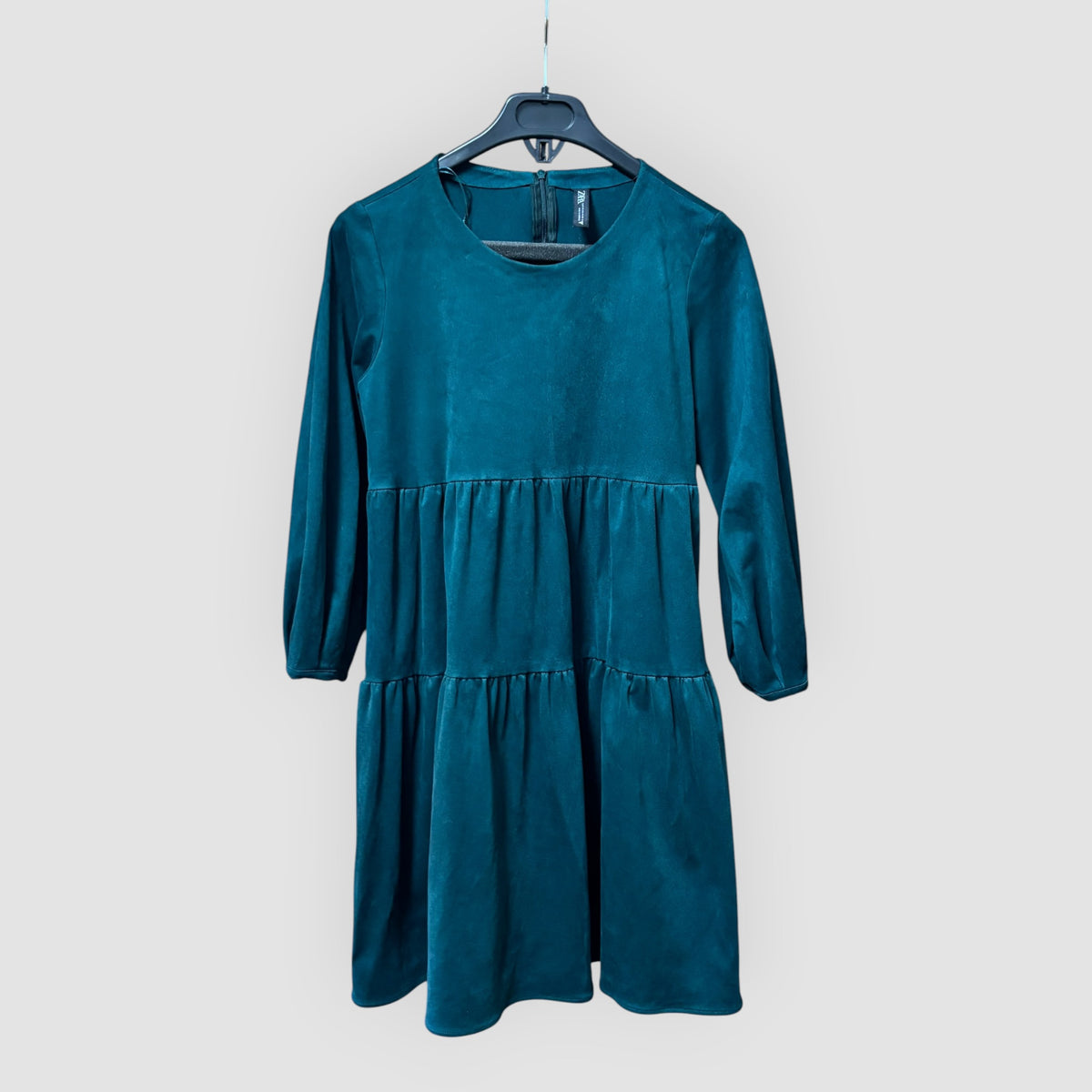 Vestido Zara Verde Petróleo Mulher – XS