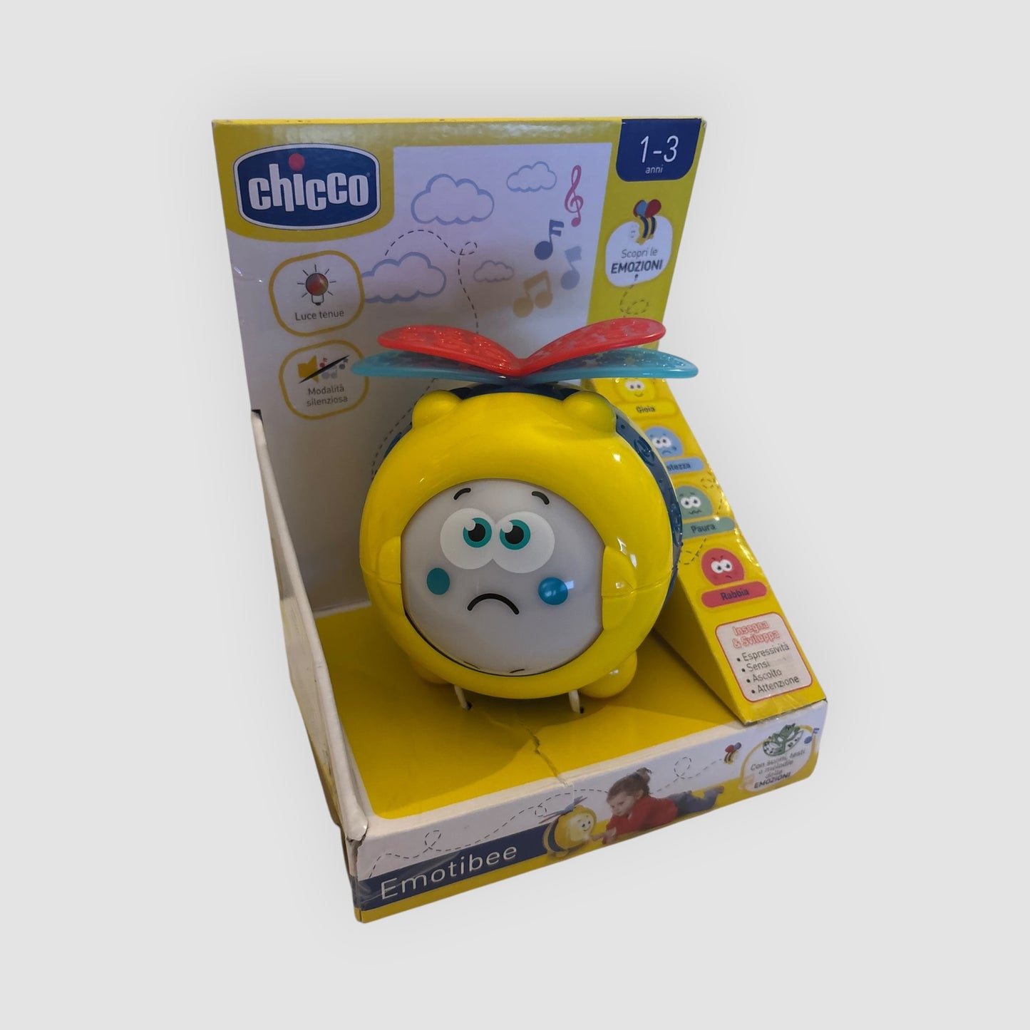 Chicco Emotibee  Brinquedo Educativo Interativo Emoções (1-3 Anos) Novo Deadstock