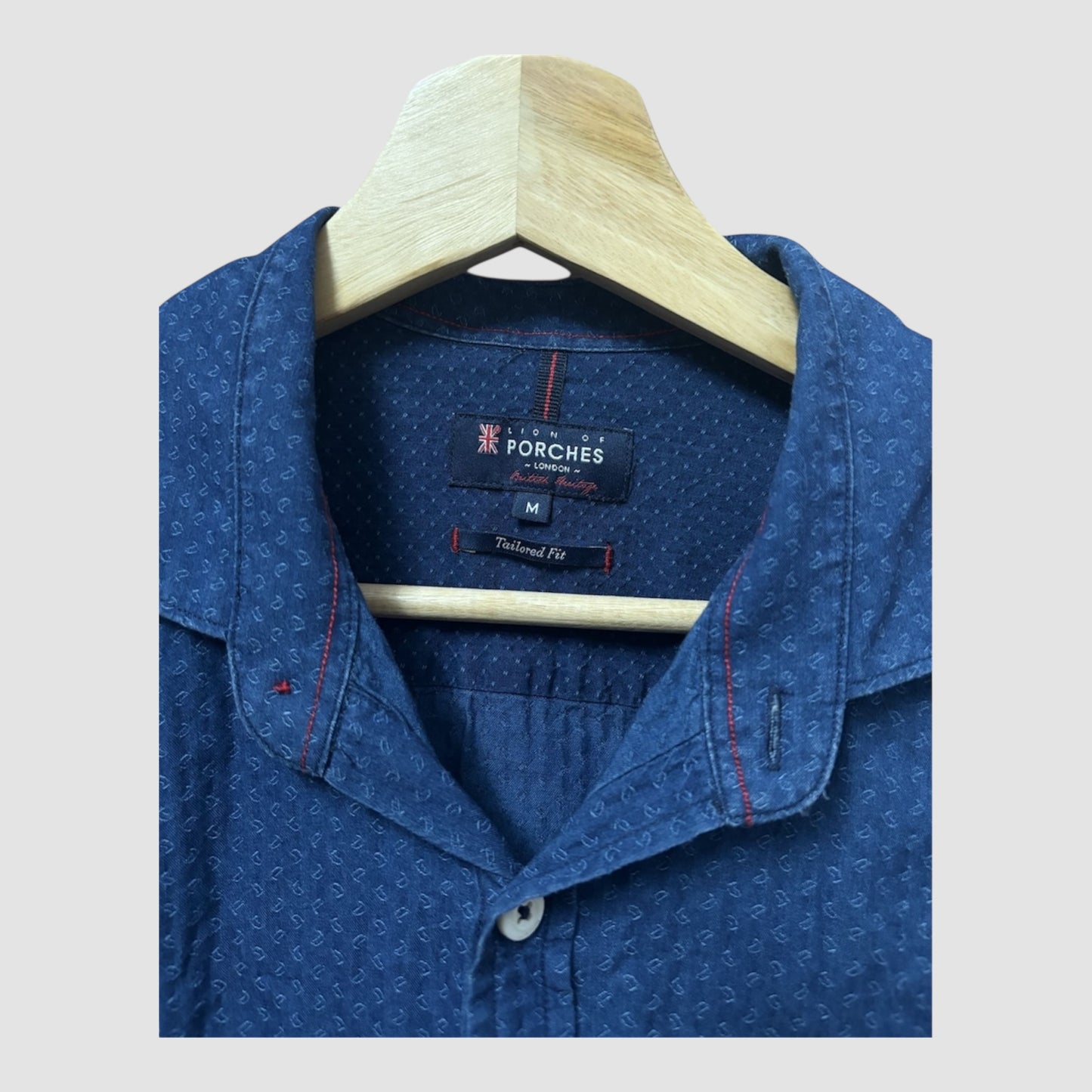 Camisa Lion of Porches M Azul